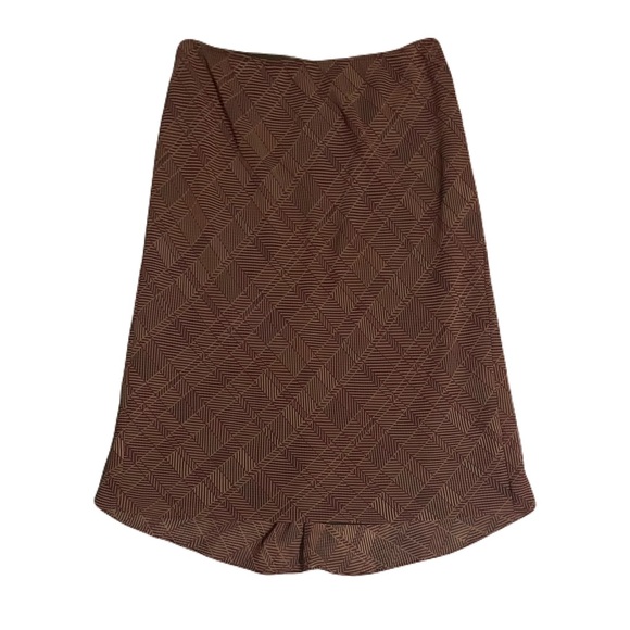 Express Women’s Sz Medium Brown Patterned Pencil Skirt - Picture 1 of 4